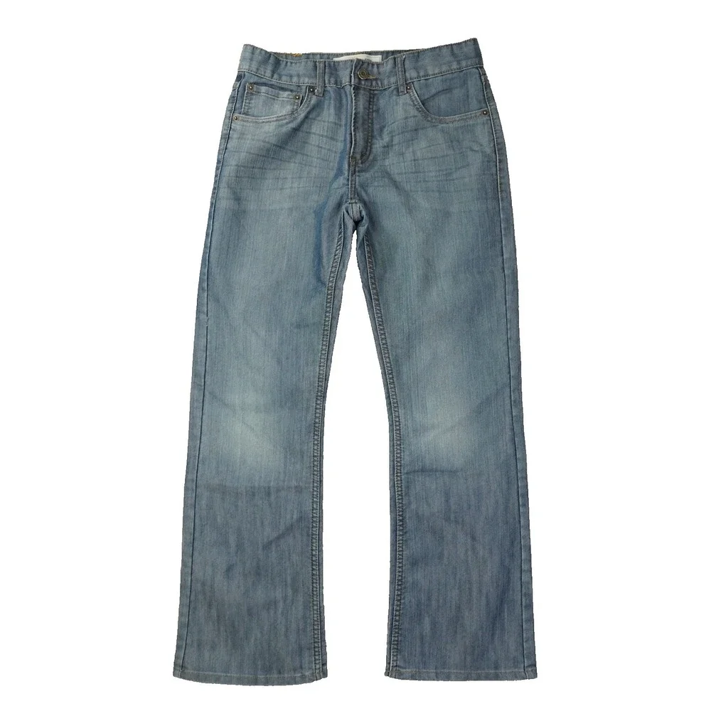Levi's 527 Bootcut Jeans Boy's 20 Blue Denim Western American Faded